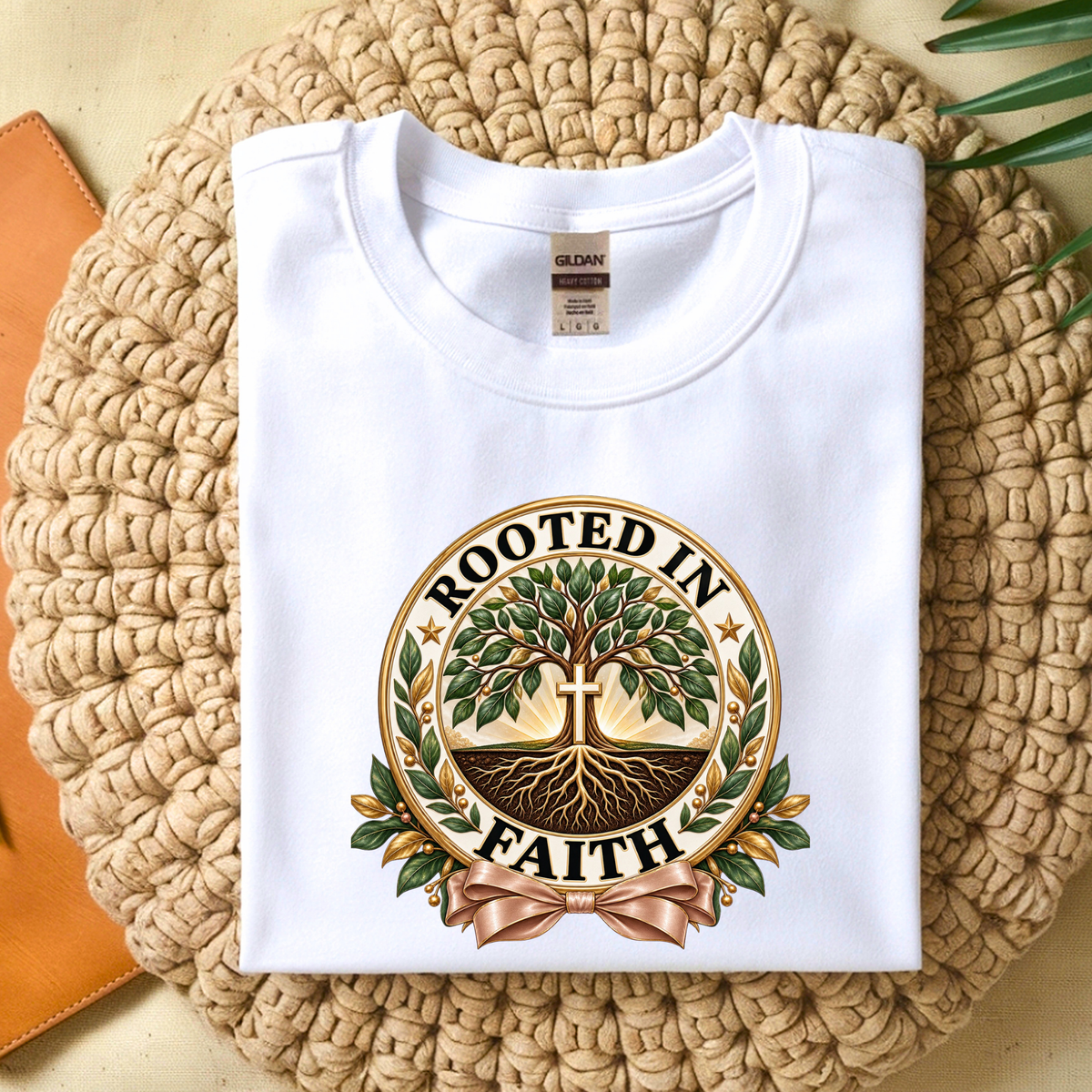 Rooted in Faith | Christian Inspirational DTF Transfer