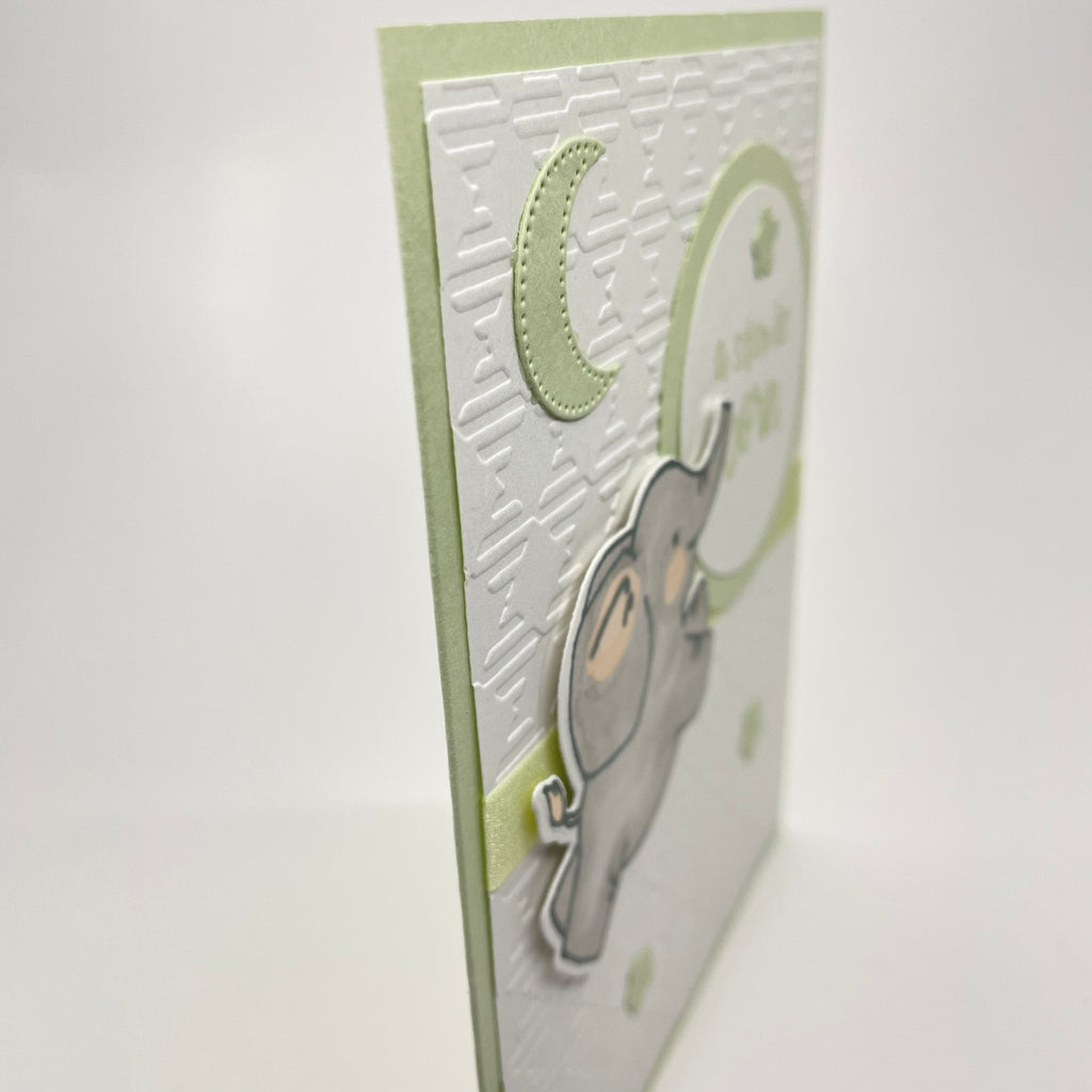 A Delightful Welcome for a New Star - Baby Elephant Card