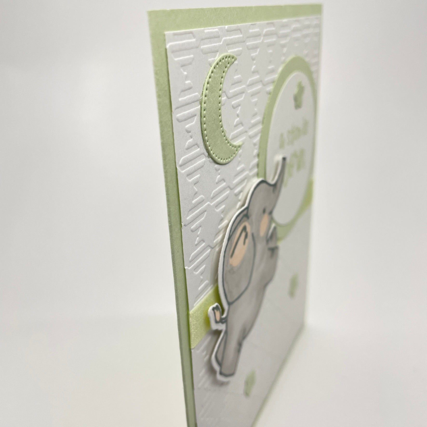 A Delightful Welcome for a New Star - Baby Elephant Card