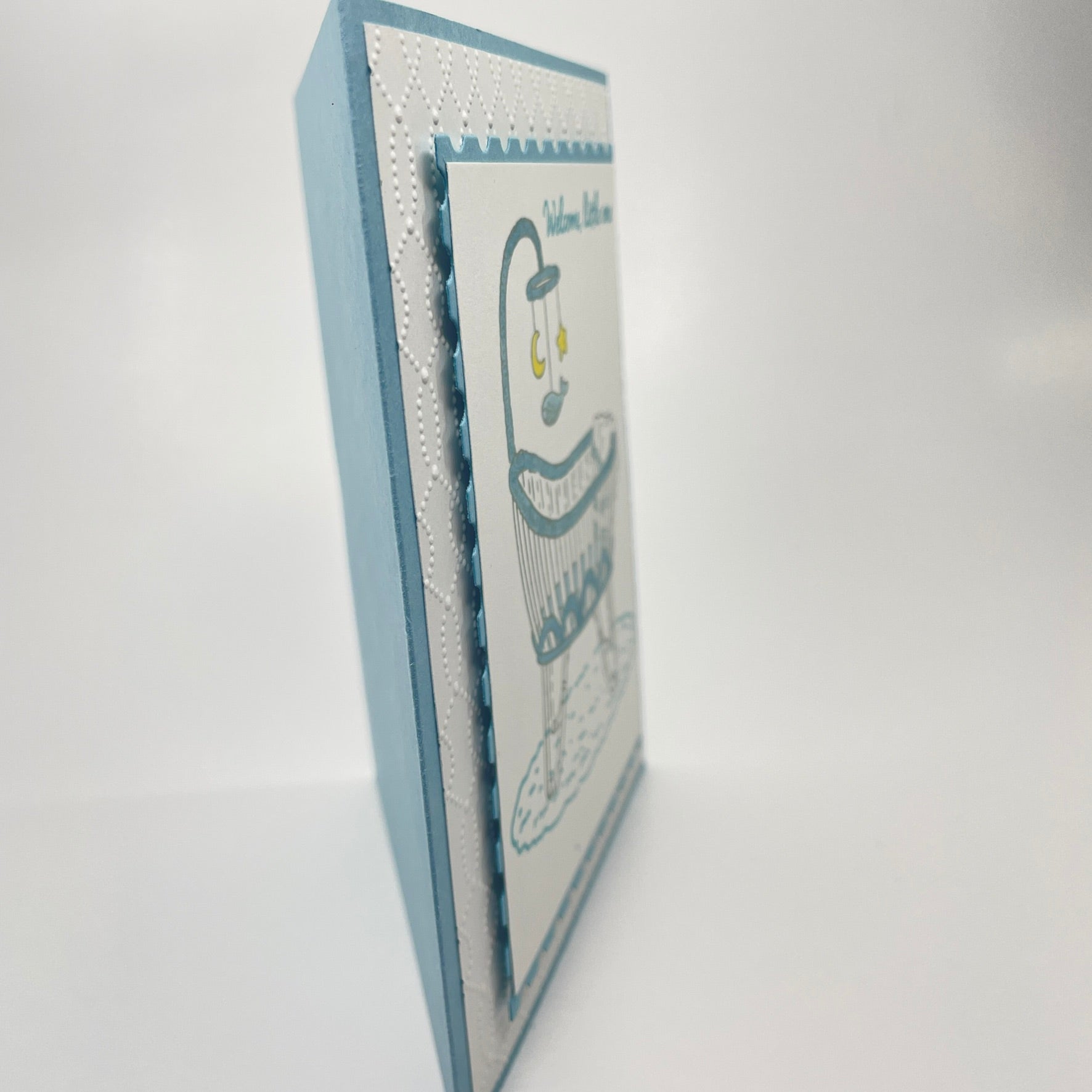 A Sweet Welcome for a New Arrival - Baby Bassinet Card