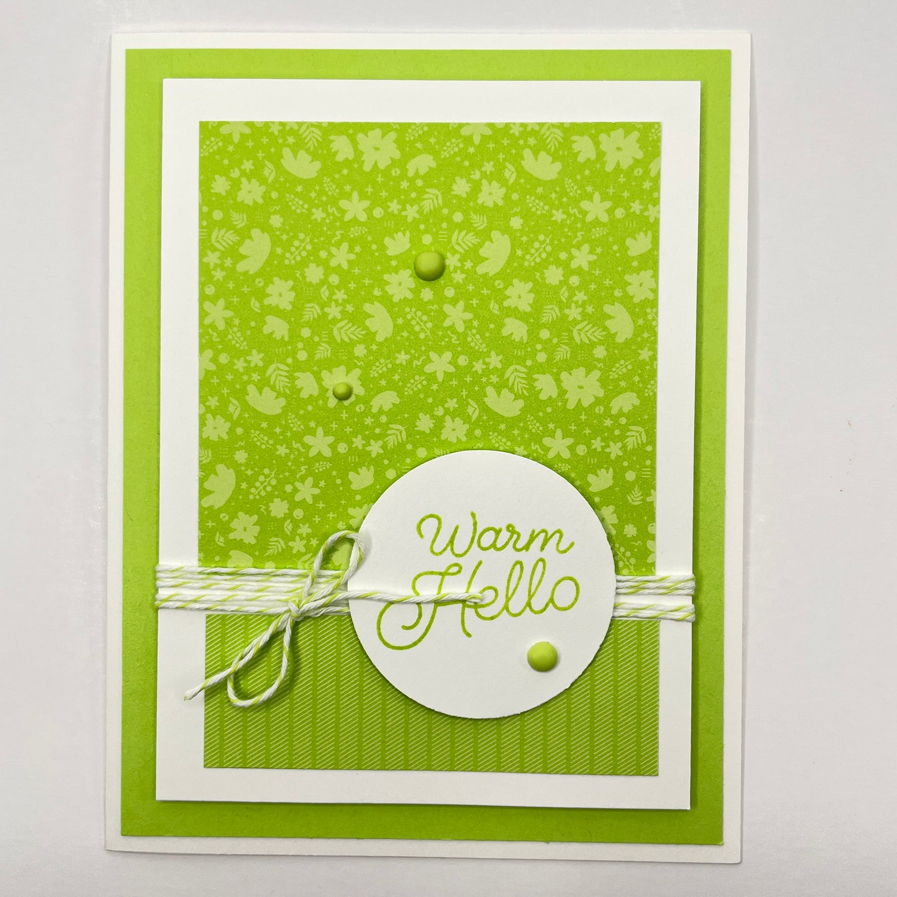 A Fresh Floral Touch - Warm Hello Card
