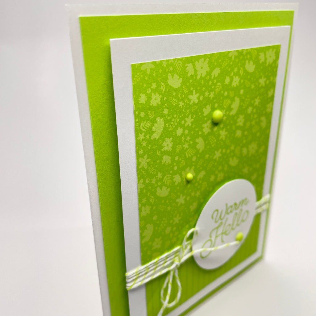 A Fresh Floral Touch - Warm Hello Card