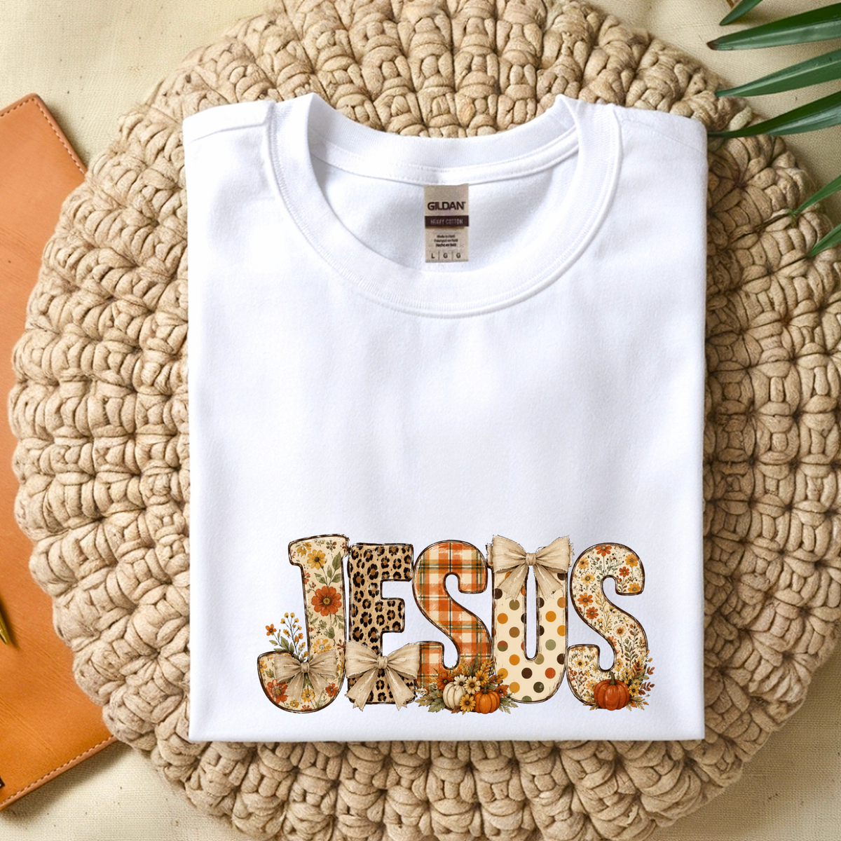 Jesus Fall Pattern | Fall T-shirt