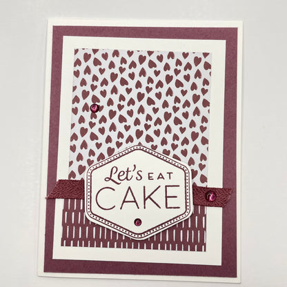 A Sweet Gesture - Let's Eat Cake Birthday Card