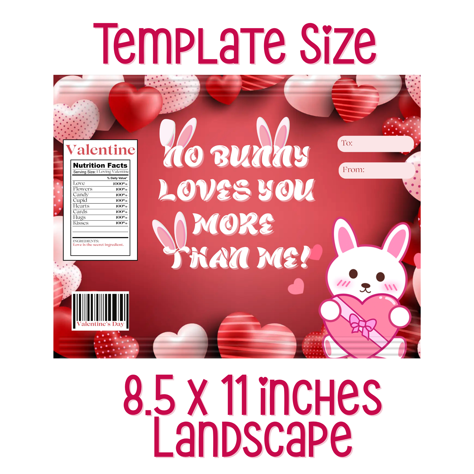 No Bunny Loves You More Chip Bag