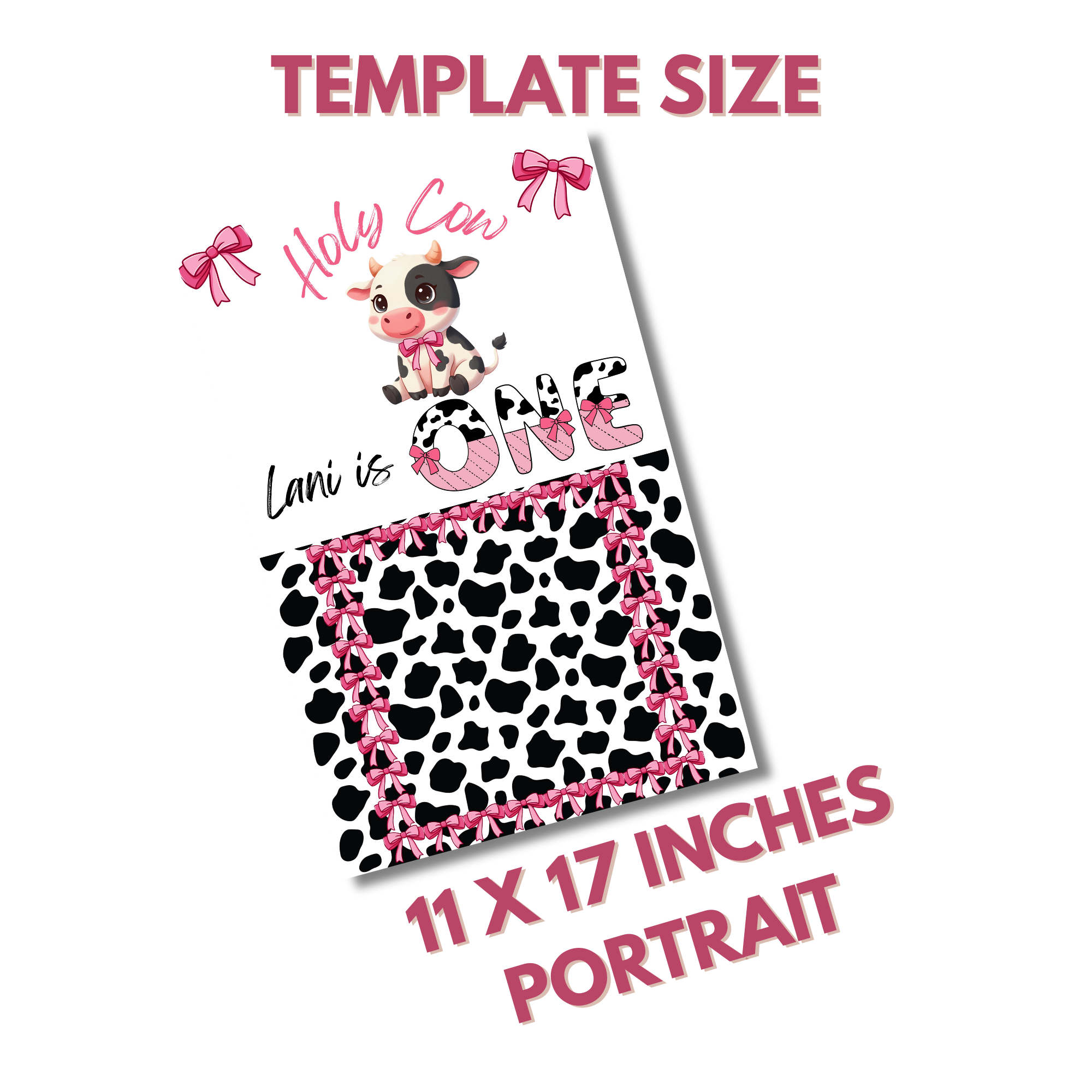 Holy Cow, I'm One Jumbo Treat Card