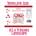 6|7 Pink Hearts and Gingham Chip Bag