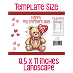 6|7 Valentine's Bear Day Chip Bag Bundle