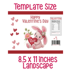 Happy Valentine's Day Bunny Chip Bag