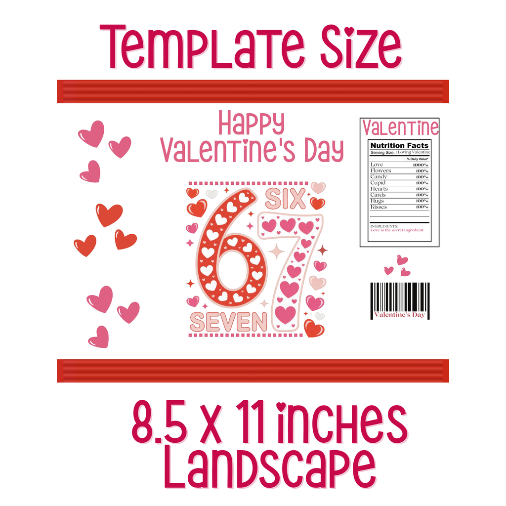 6|7 Red Hearts Chip Bag