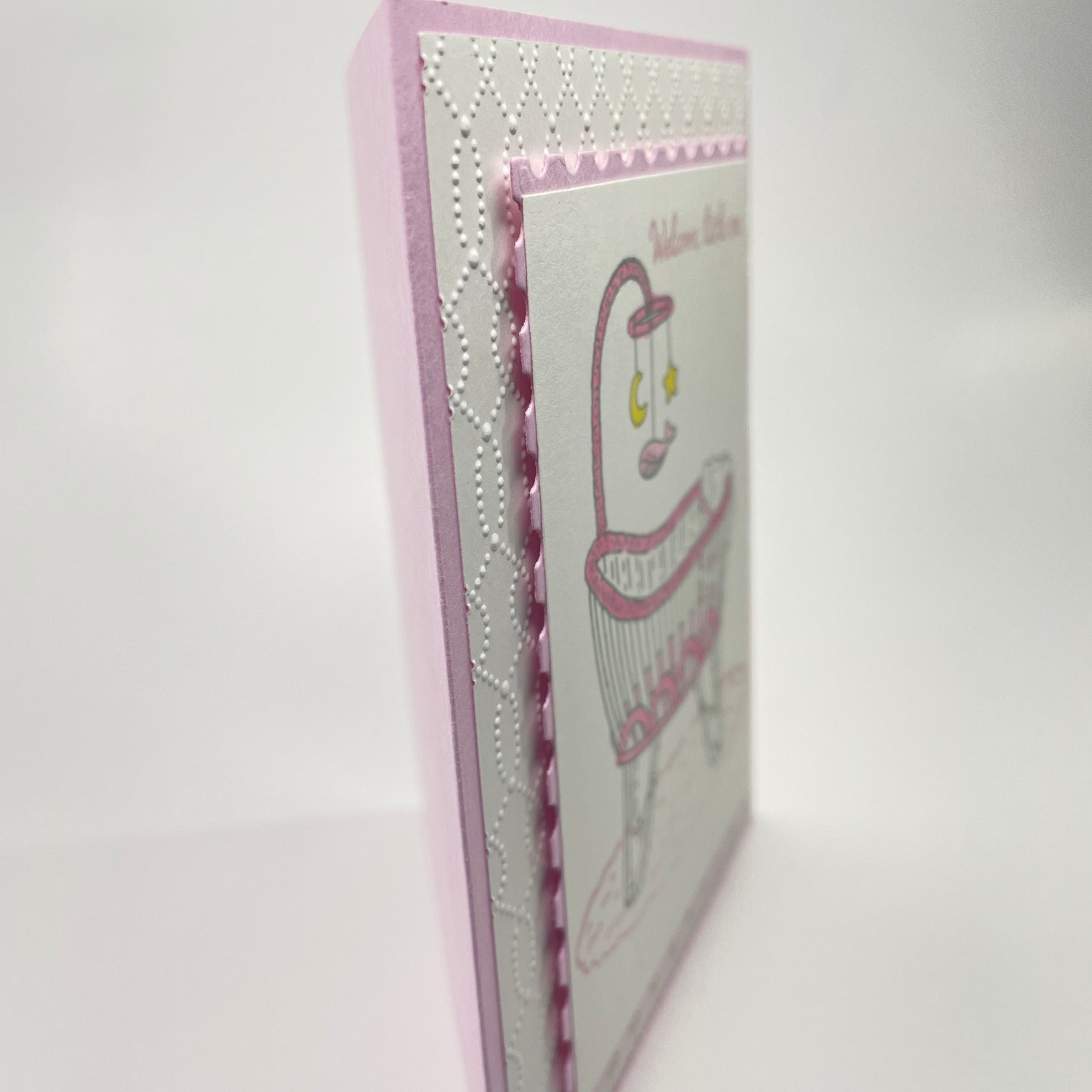 A Sweet Welcome for a New Arrival - Baby Bassinet Card