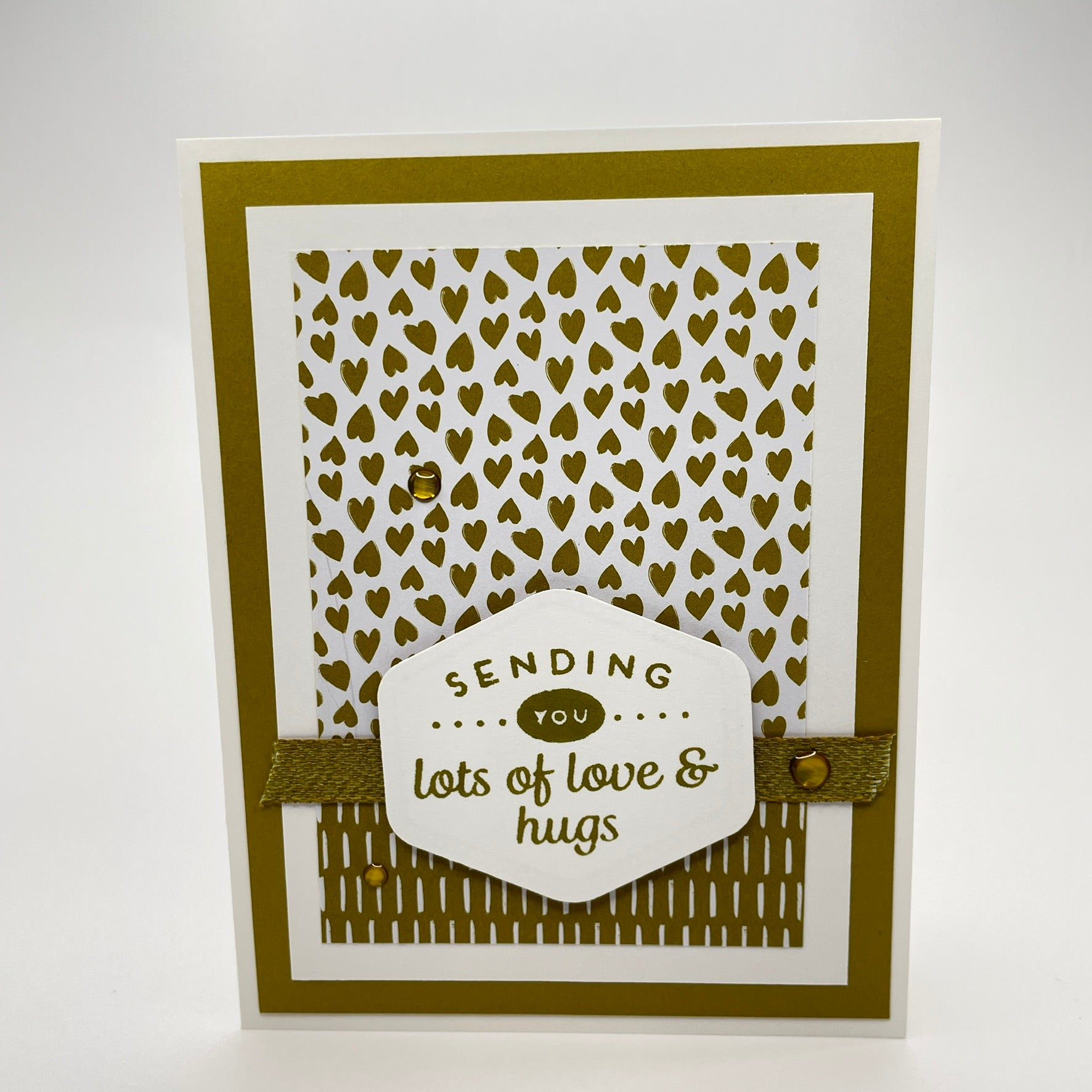 A Stylish and Heartfelt Gesture - Sending Lots of Love & Hugs Card