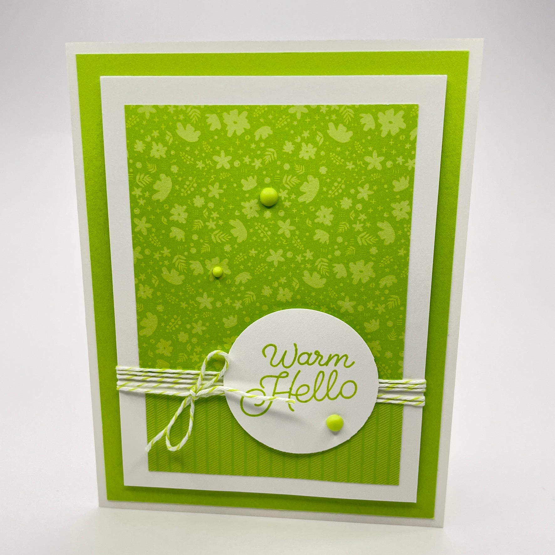 A Fresh Floral Touch - Warm Hello Card
