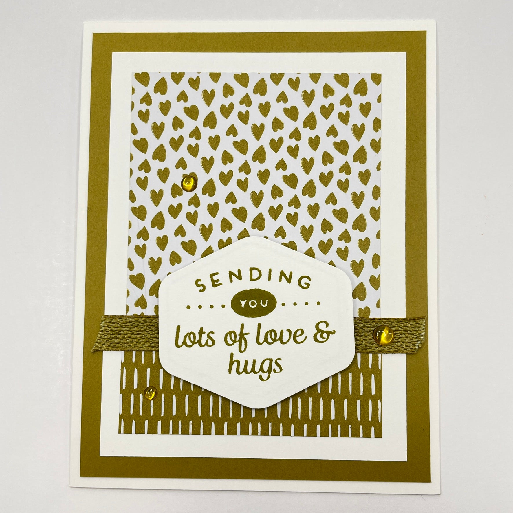 A Stylish and Heartfelt Gesture - Sending Lots of Love & Hugs Card