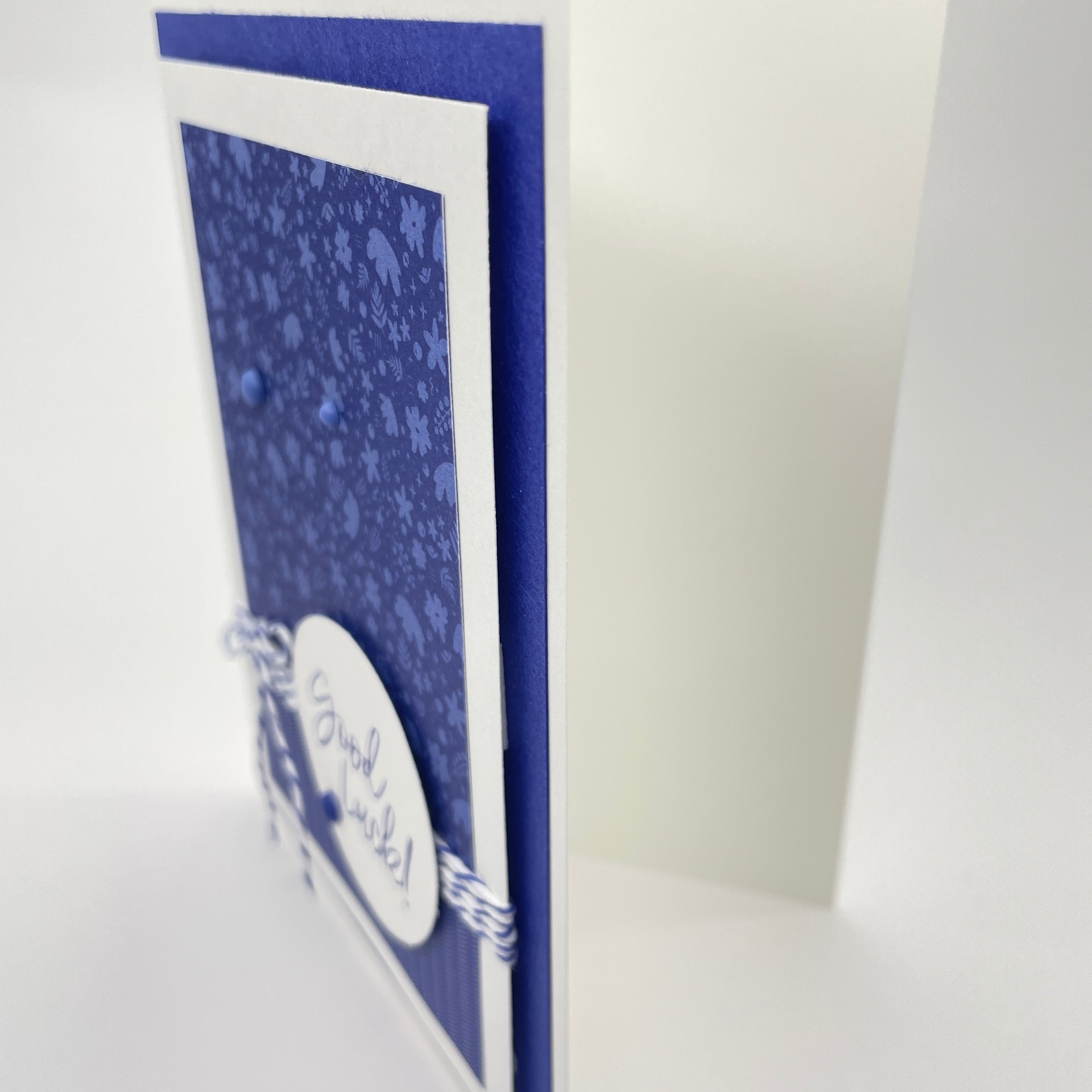 A Stylish Floral Gesture - Good Luck Card