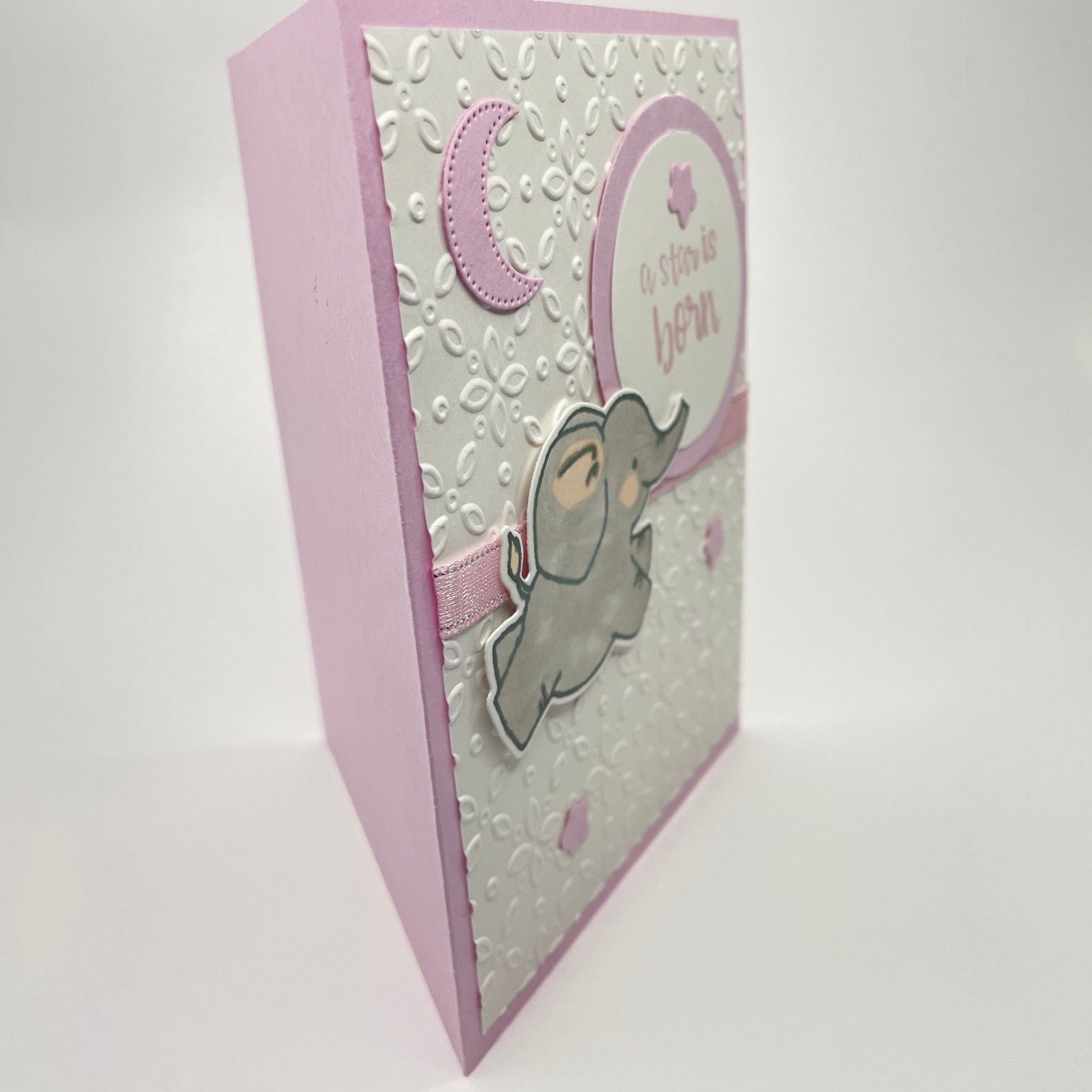 A Delightful Welcome for a New Star - Baby Elephant Card