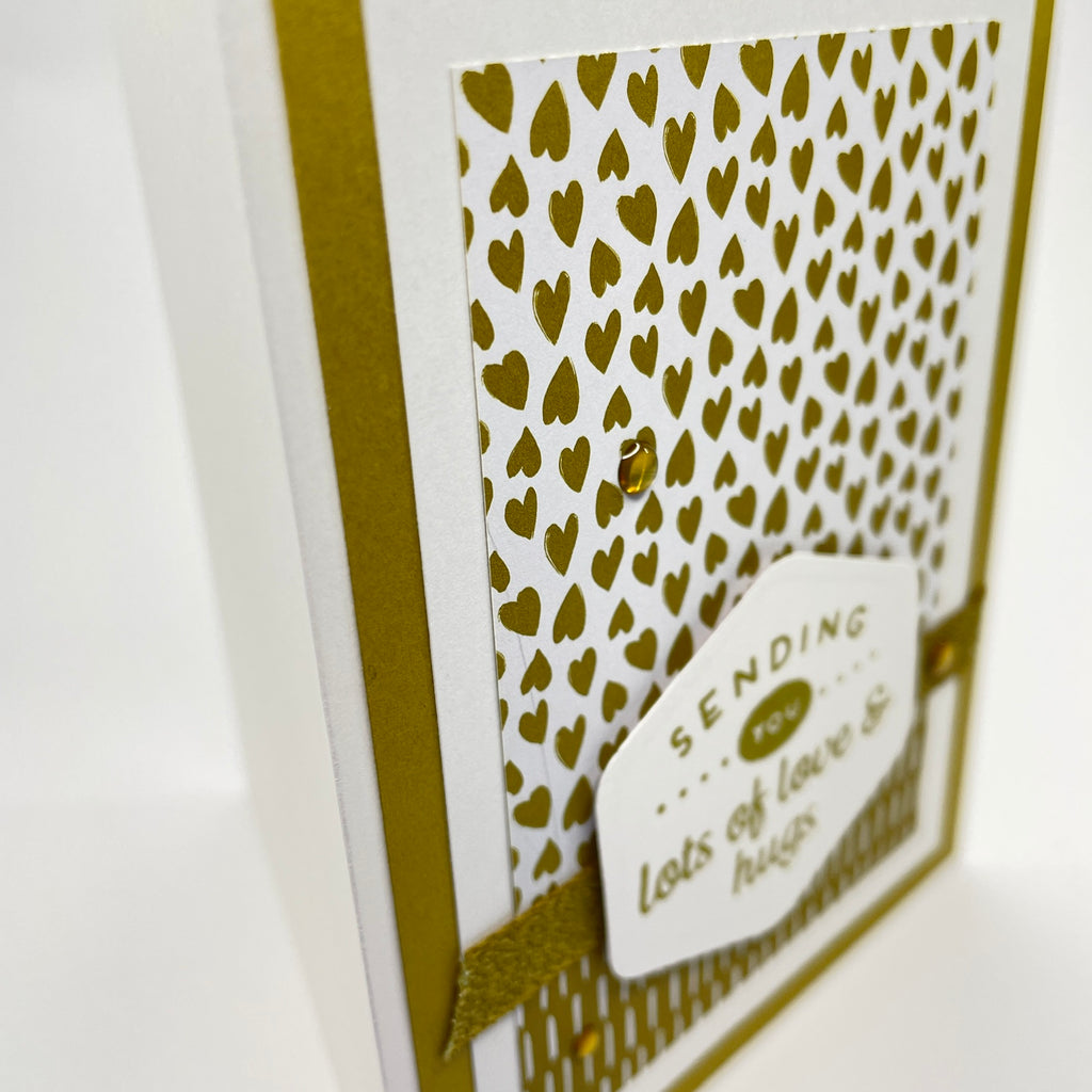 A Stylish and Heartfelt Gesture - Sending Lots of Love & Hugs Card