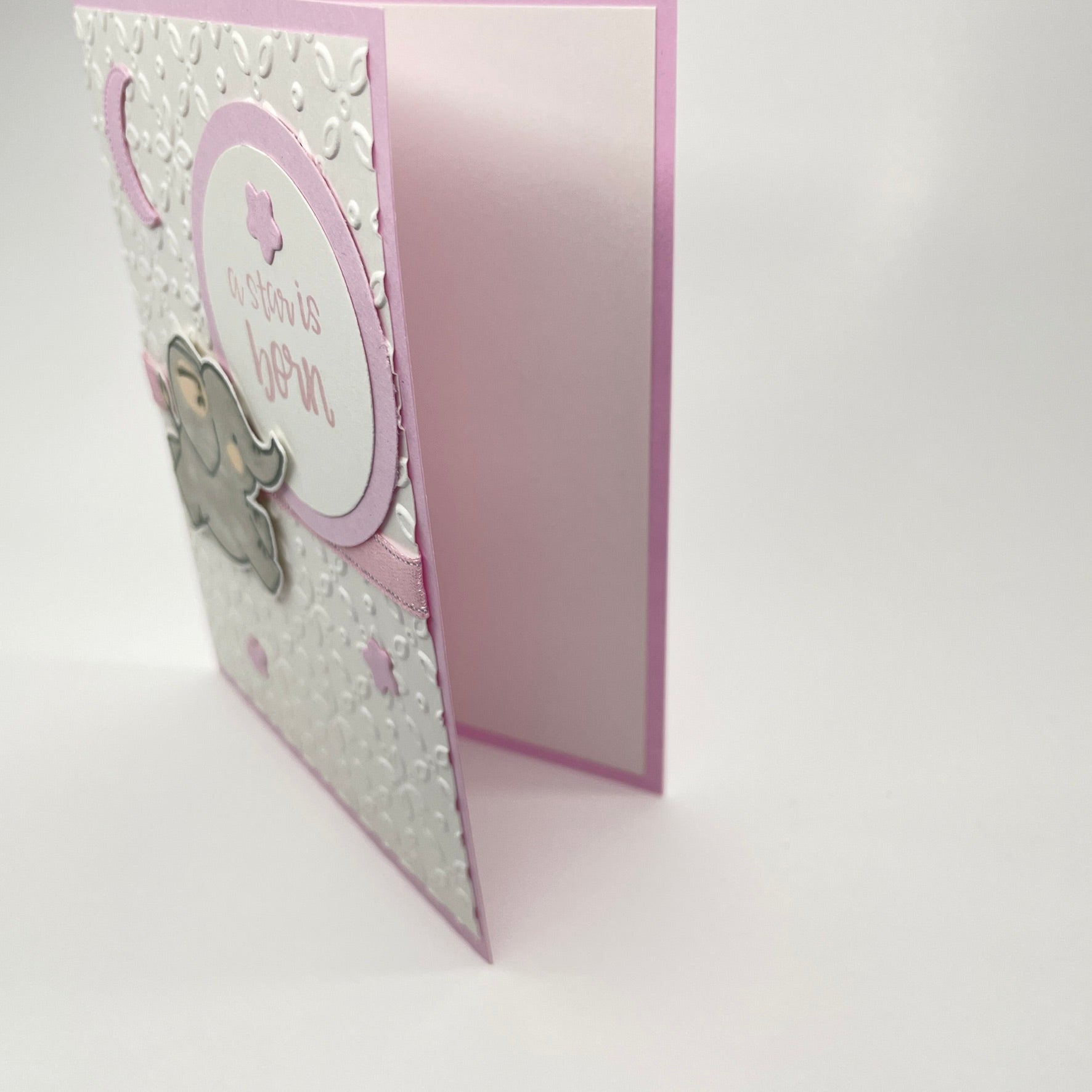 A Delightful Welcome for a New Star - Baby Elephant Card