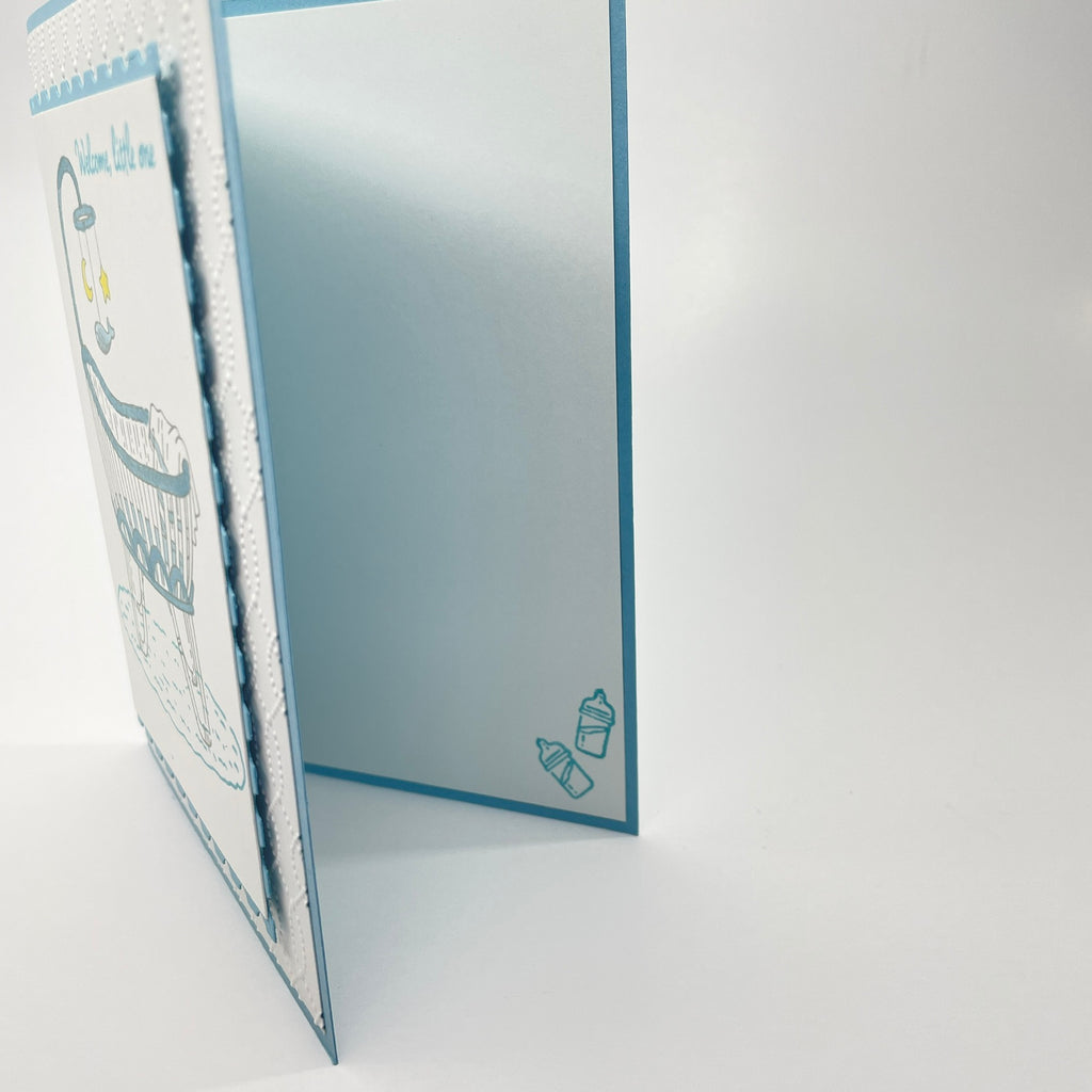 A Sweet Welcome for a New Arrival - Baby Bassinet Card