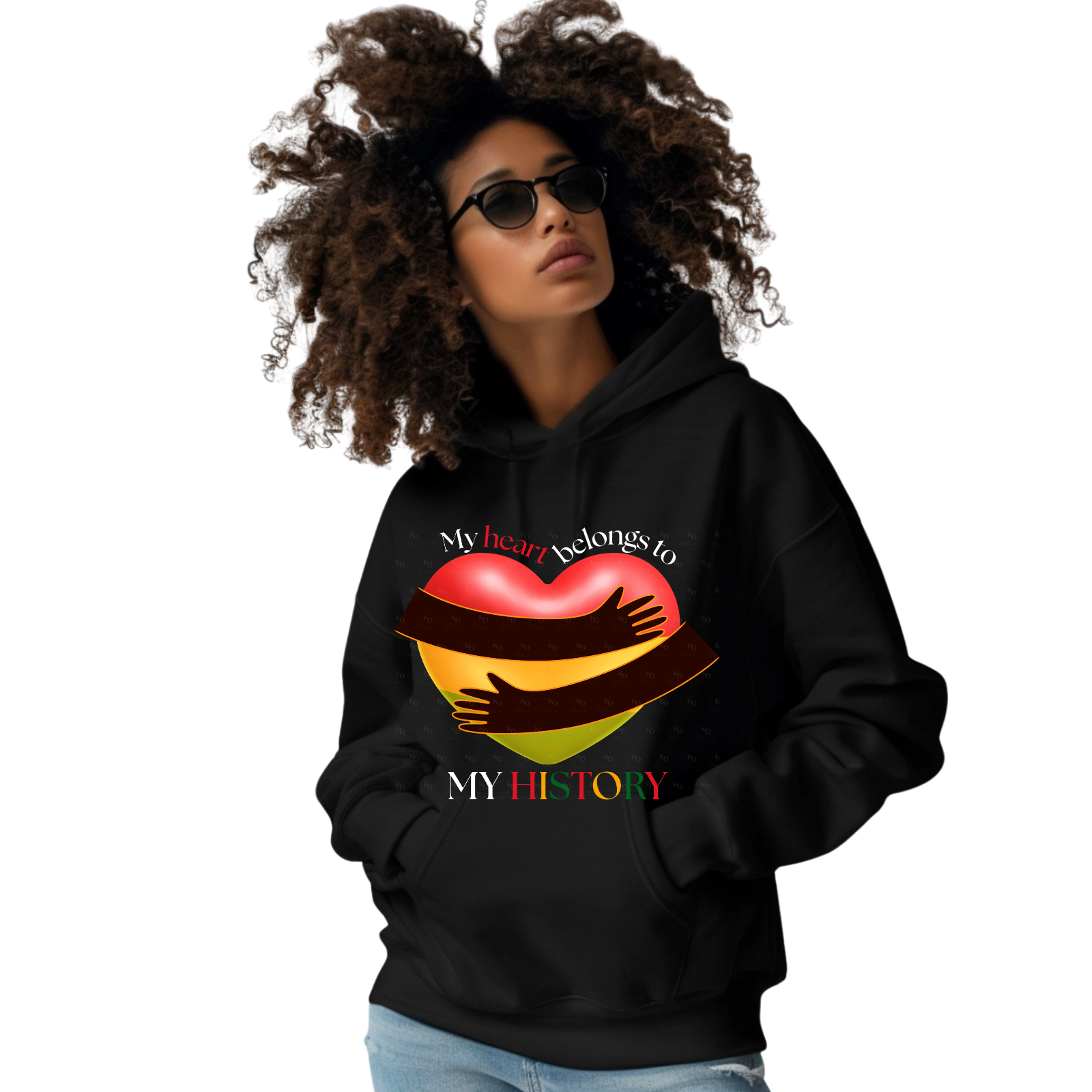 My Heart Belongs to My History PNG Design