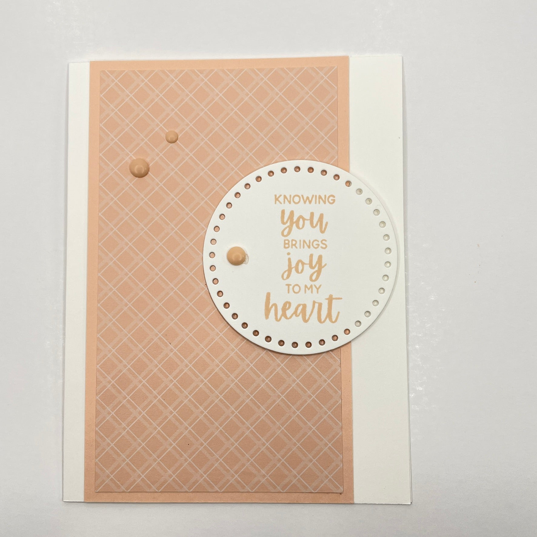 A Joyful Expression - Knowing You Brings Joy to My Heart Card