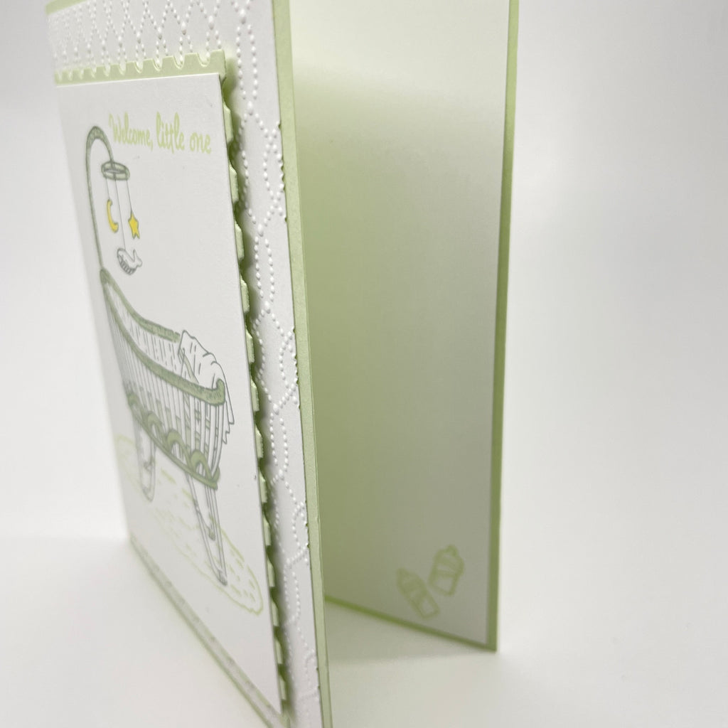 A Sweet Welcome for a New Arrival - Baby Bassinet Card
