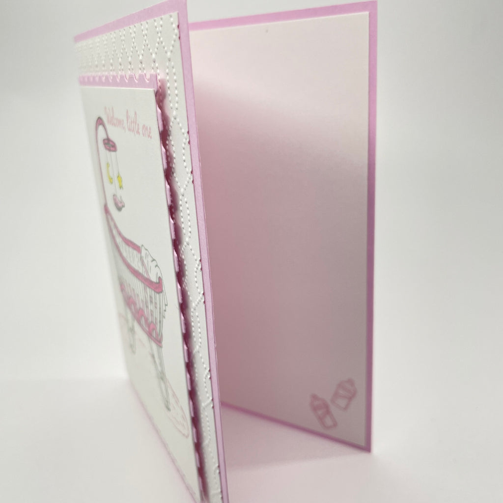 A Sweet Welcome for a New Arrival - Baby Bassinet Card