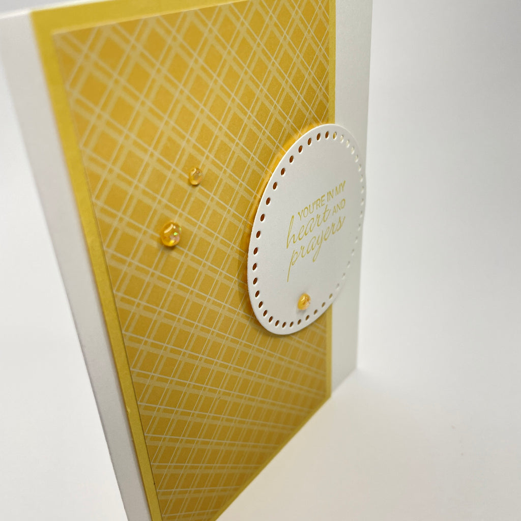 Handmade Greeting Card for Every Occasion - You're in My Heart and Prayers Card