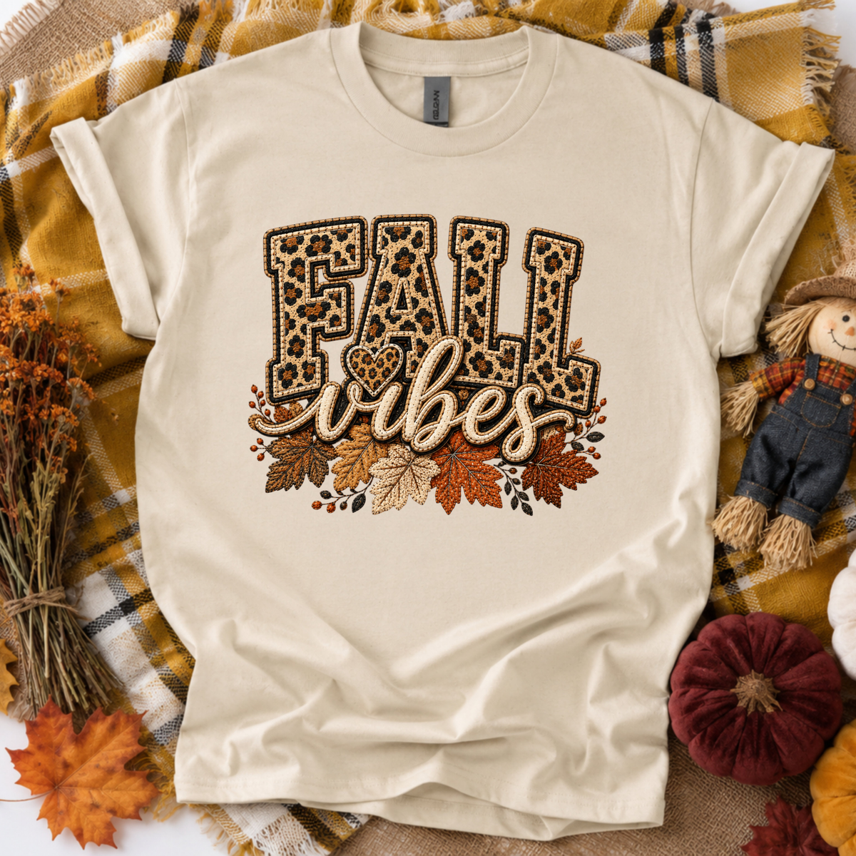 Fall Vibes Leopard | Fall T-shirt