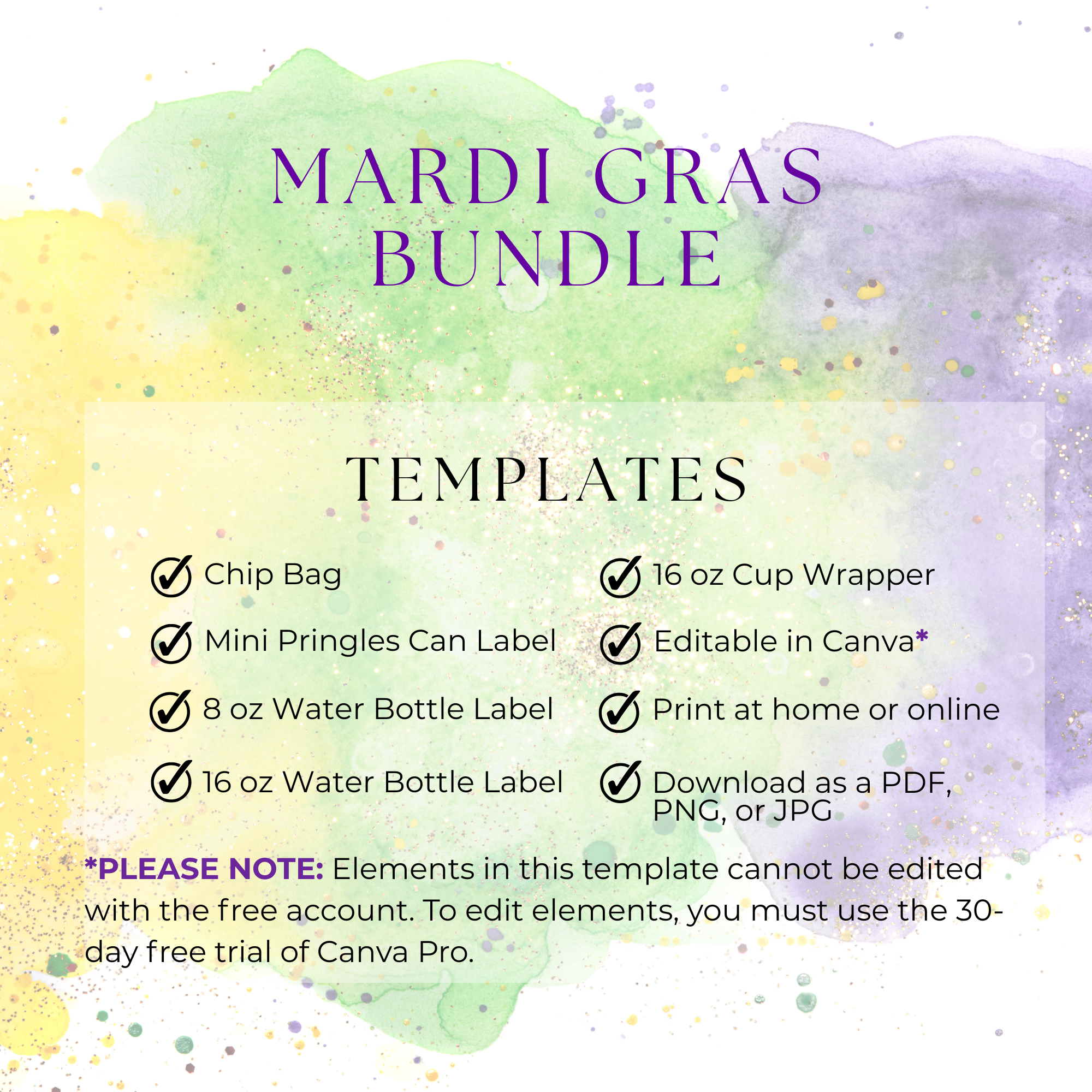 Be Mine...Or Throw Me Something Party Favors Bundle