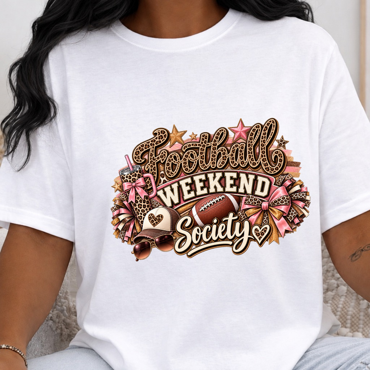 Football Weekend Society Glam T-Shirt
