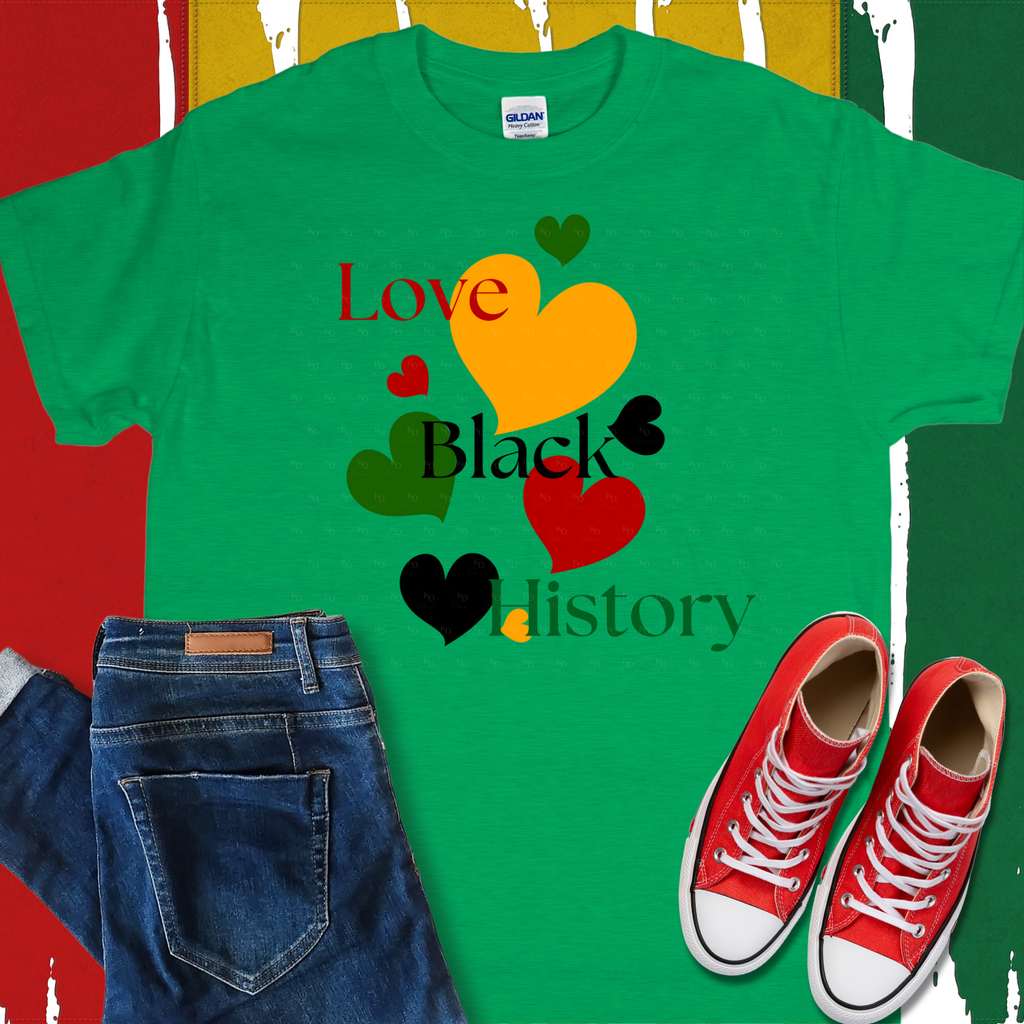 Love Black History PNG Design