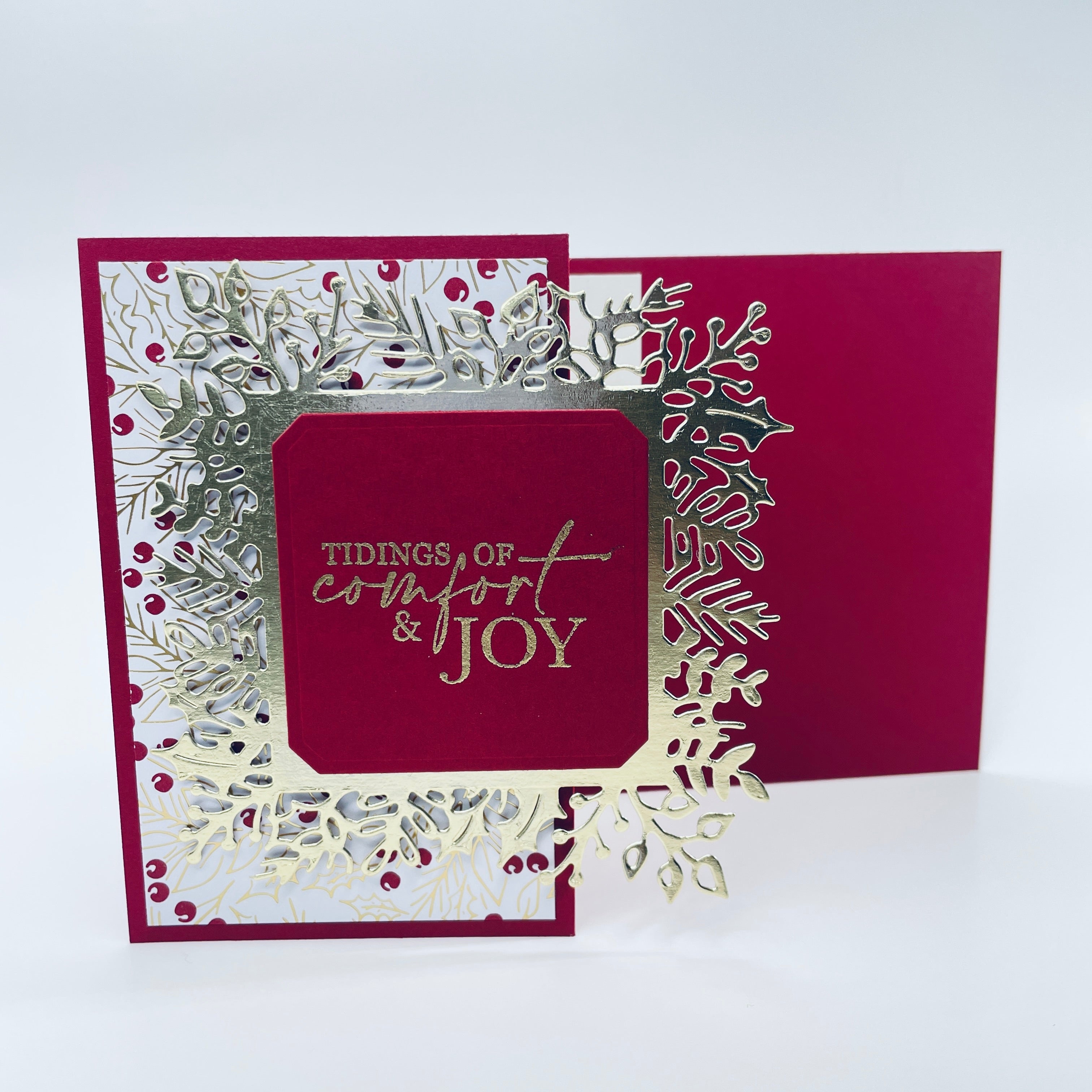 A Classic Holiday Charm - Comfort and Joy Christmas Card