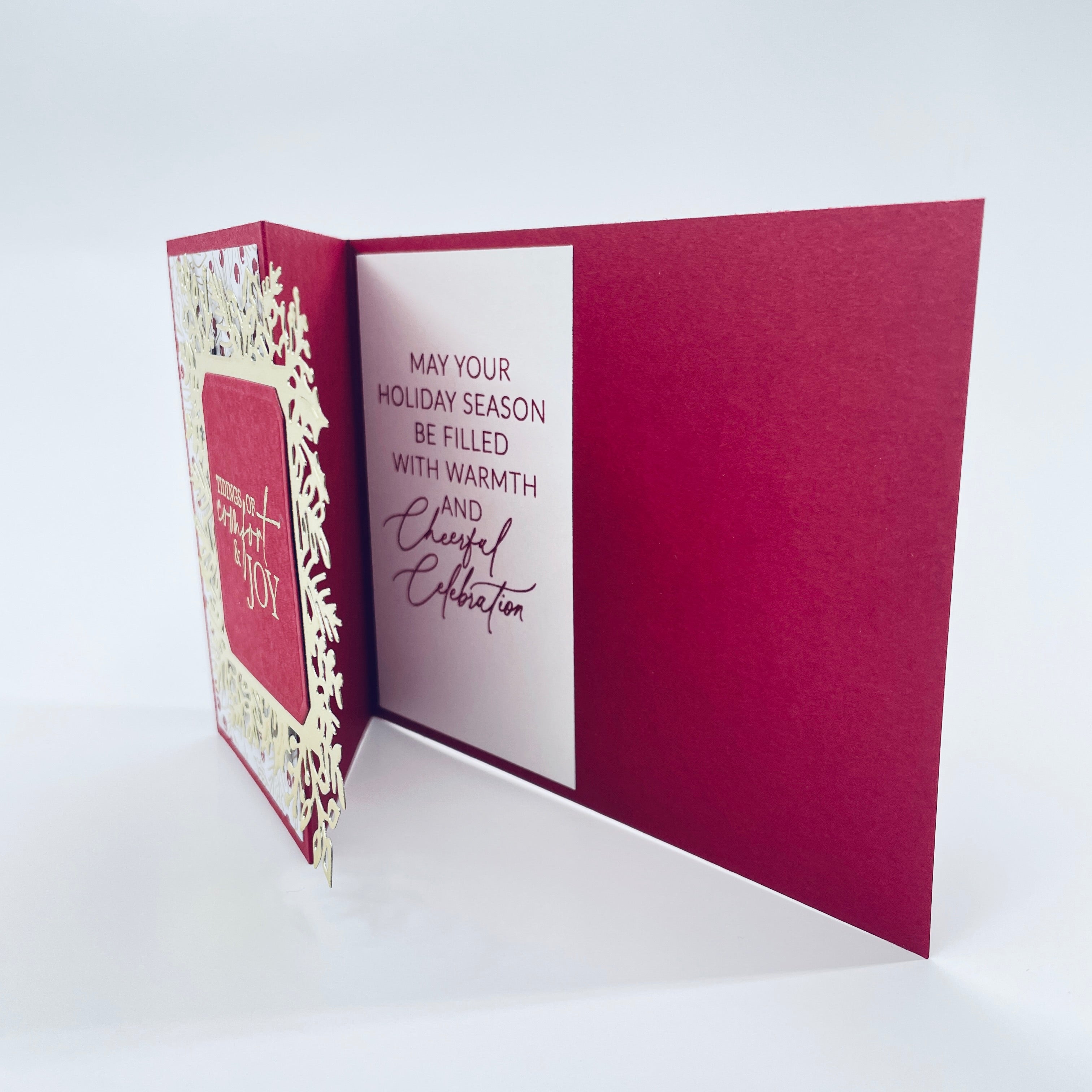 A Classic Holiday Charm - Comfort and Joy Christmas Card