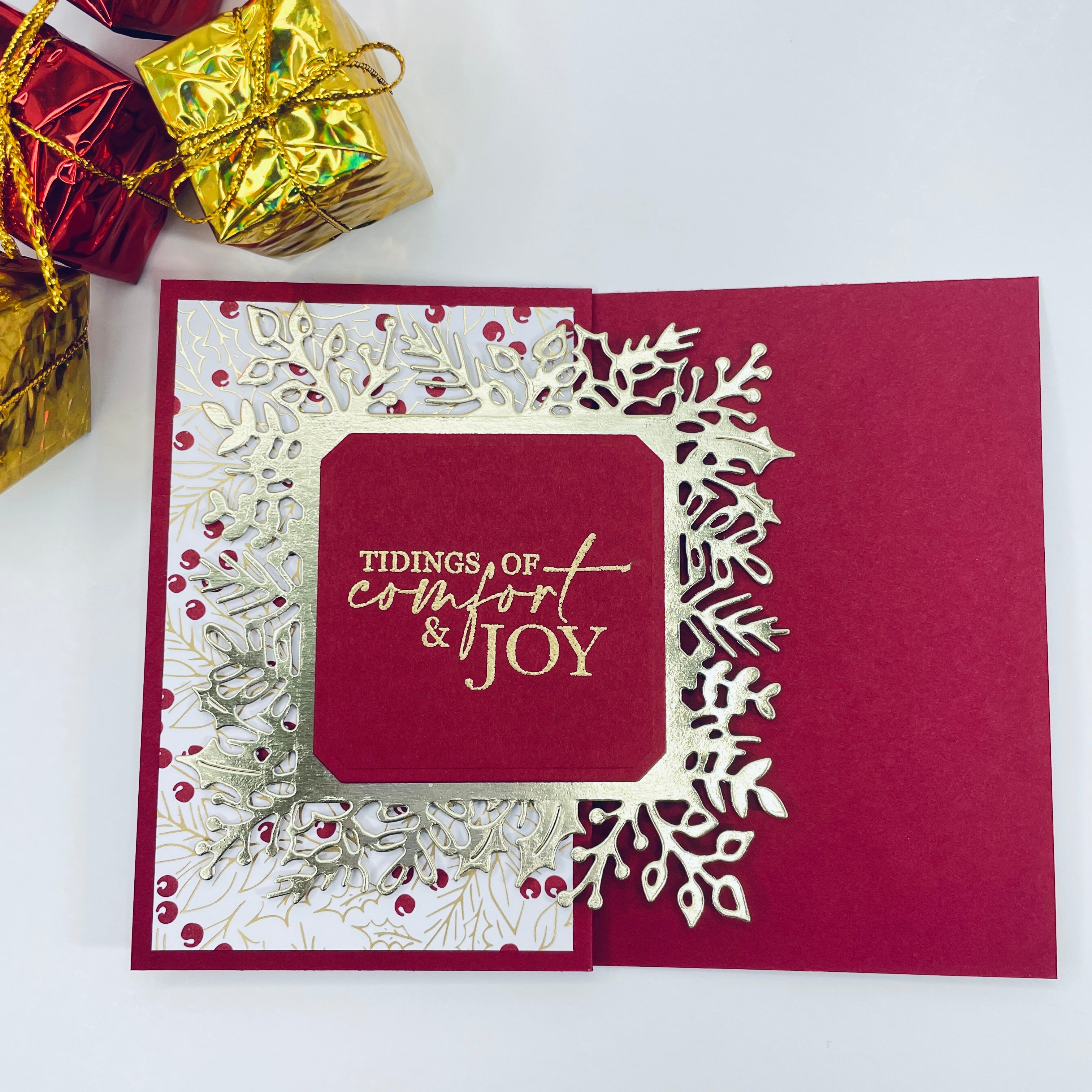 A Classic Holiday Charm - Comfort and Joy Christmas Card