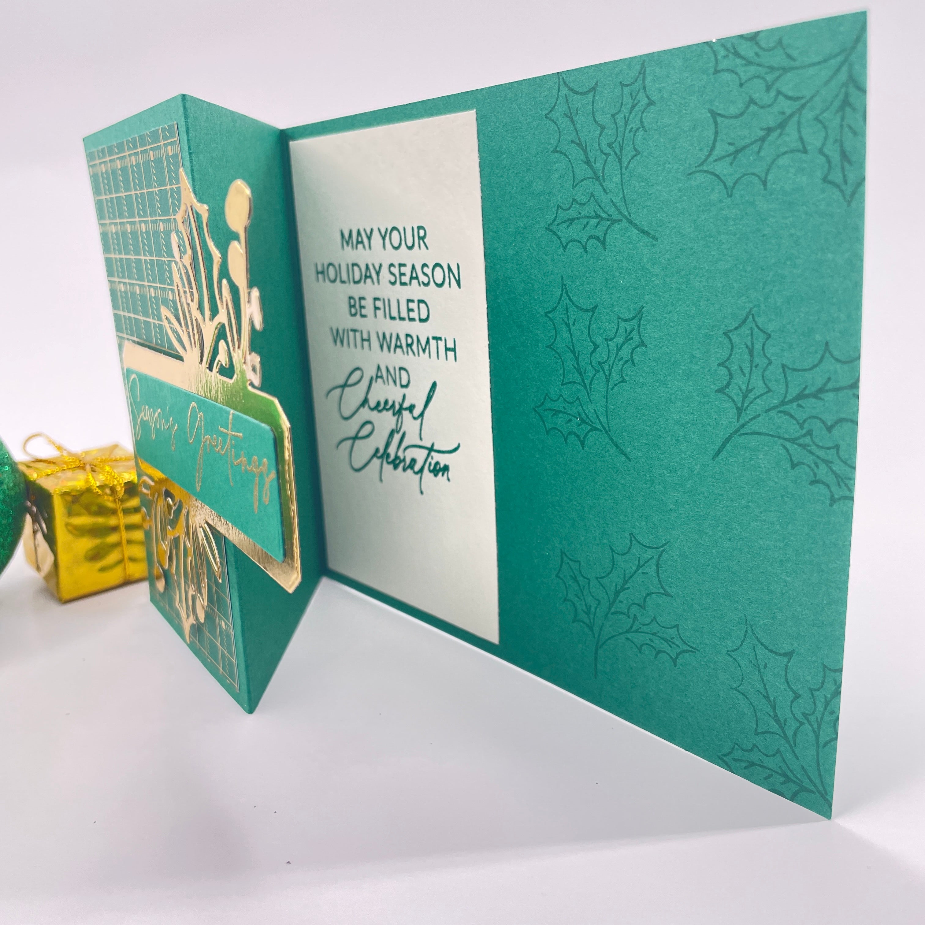 A Plaid Holiday Elegance - Seasons Greetings Christmas Card