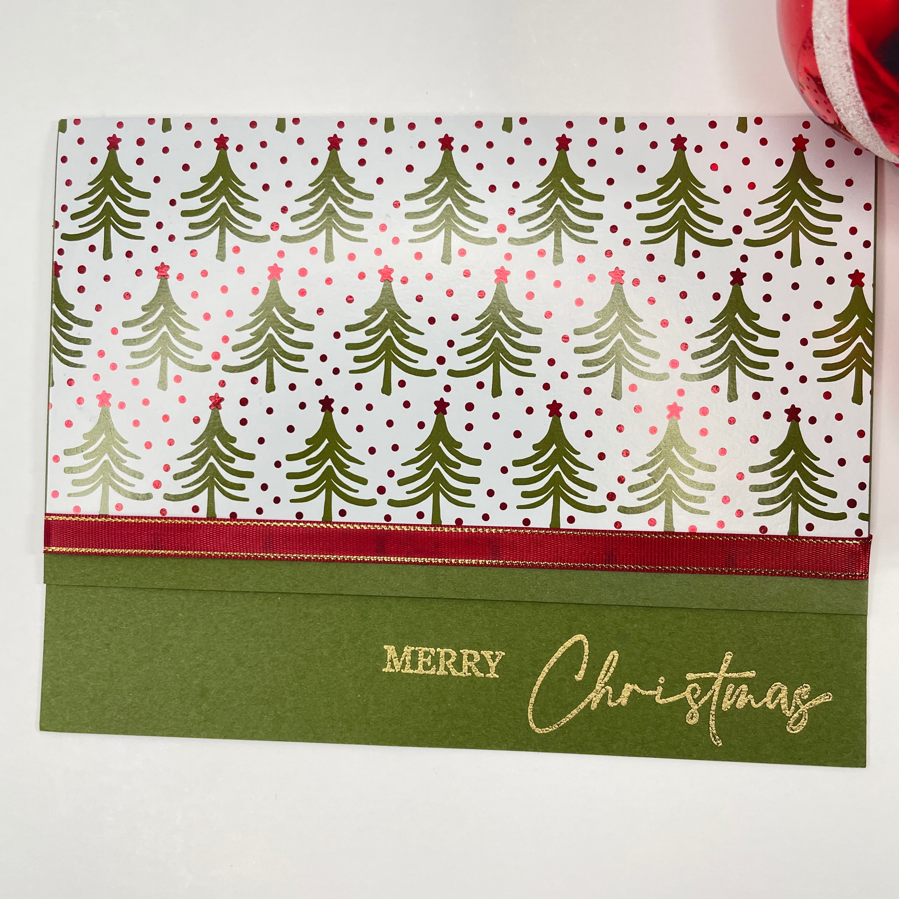 A Festive and Elegant Design - Christmas Tree Card