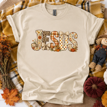 Jesus Fall Pattern | Fall T-shirt