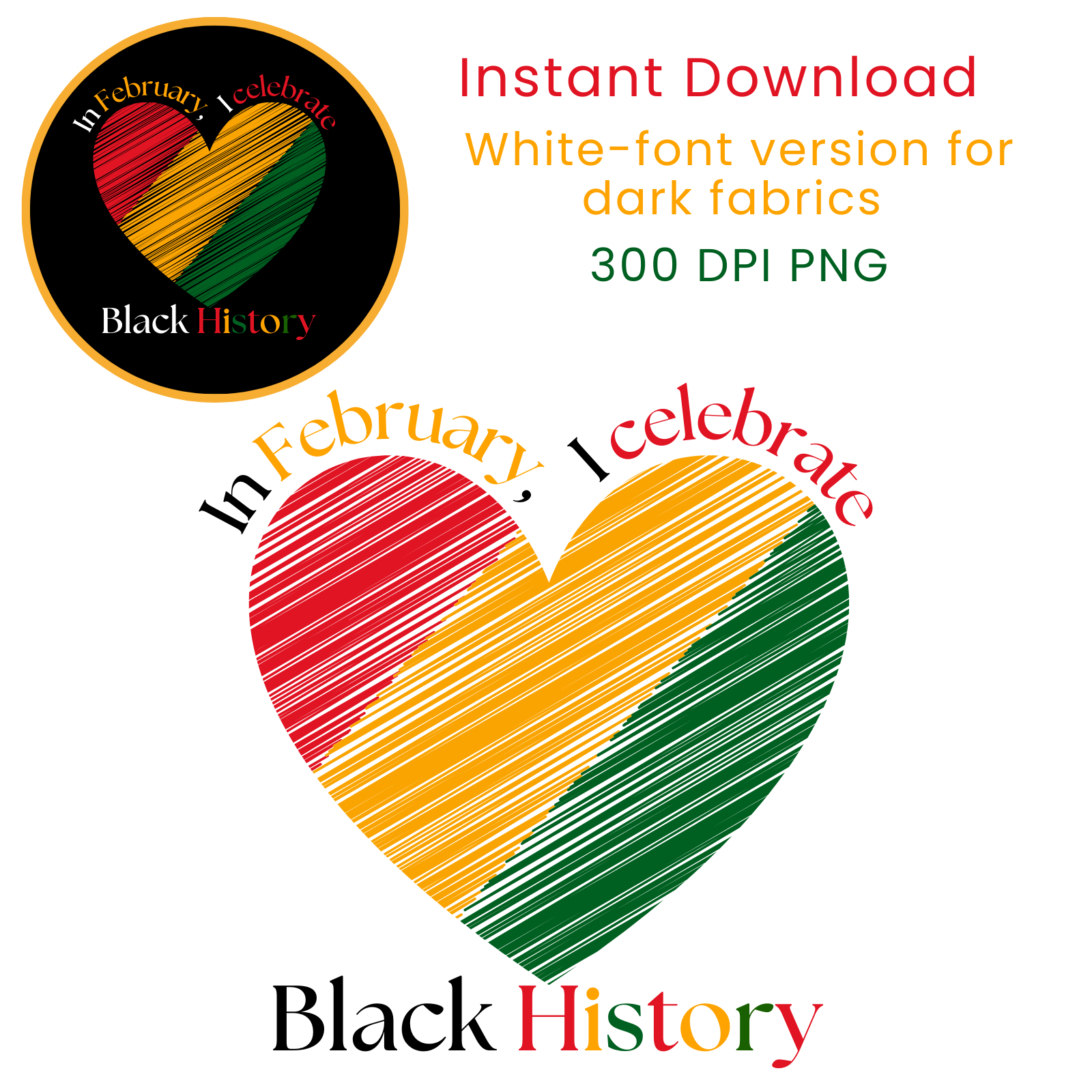 In February I  Celebrate PNG Design