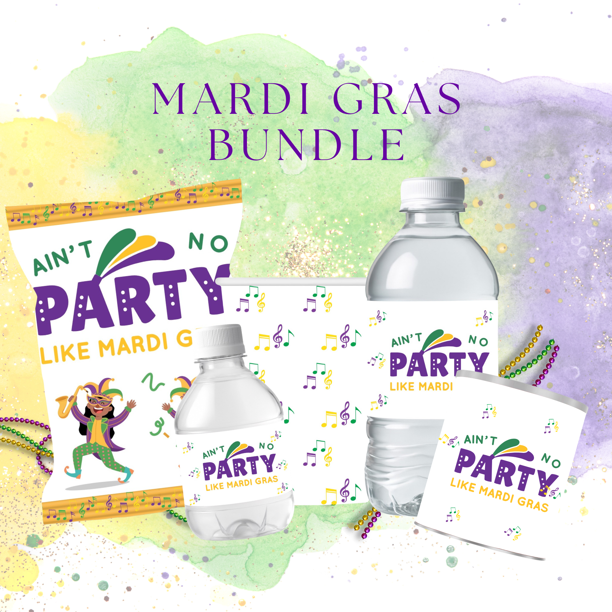 Ain't No Party Like Mardi Gras Party Favors Bundle