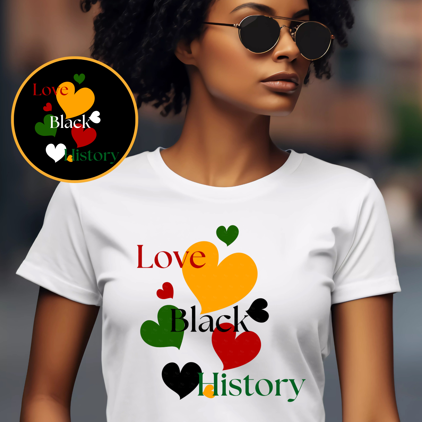 Love Black History PNG Design