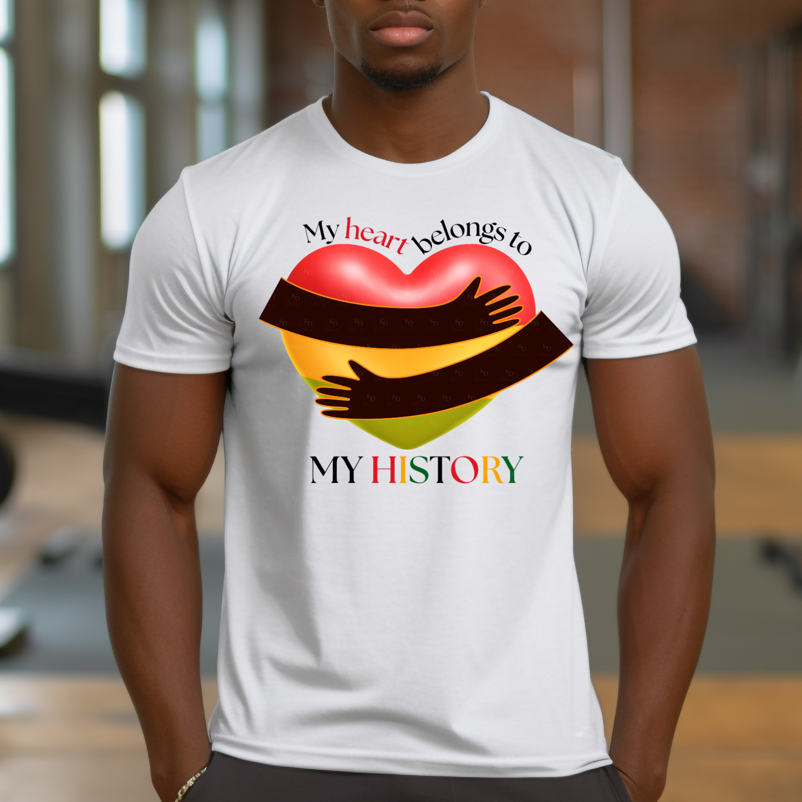 My Heart Belongs to My History PNG Design